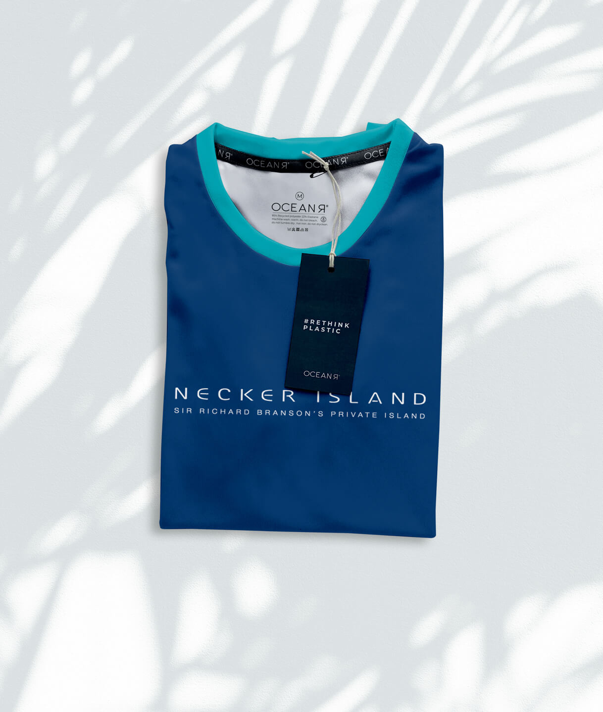 OCENAR case study Necker Island Tee Folded